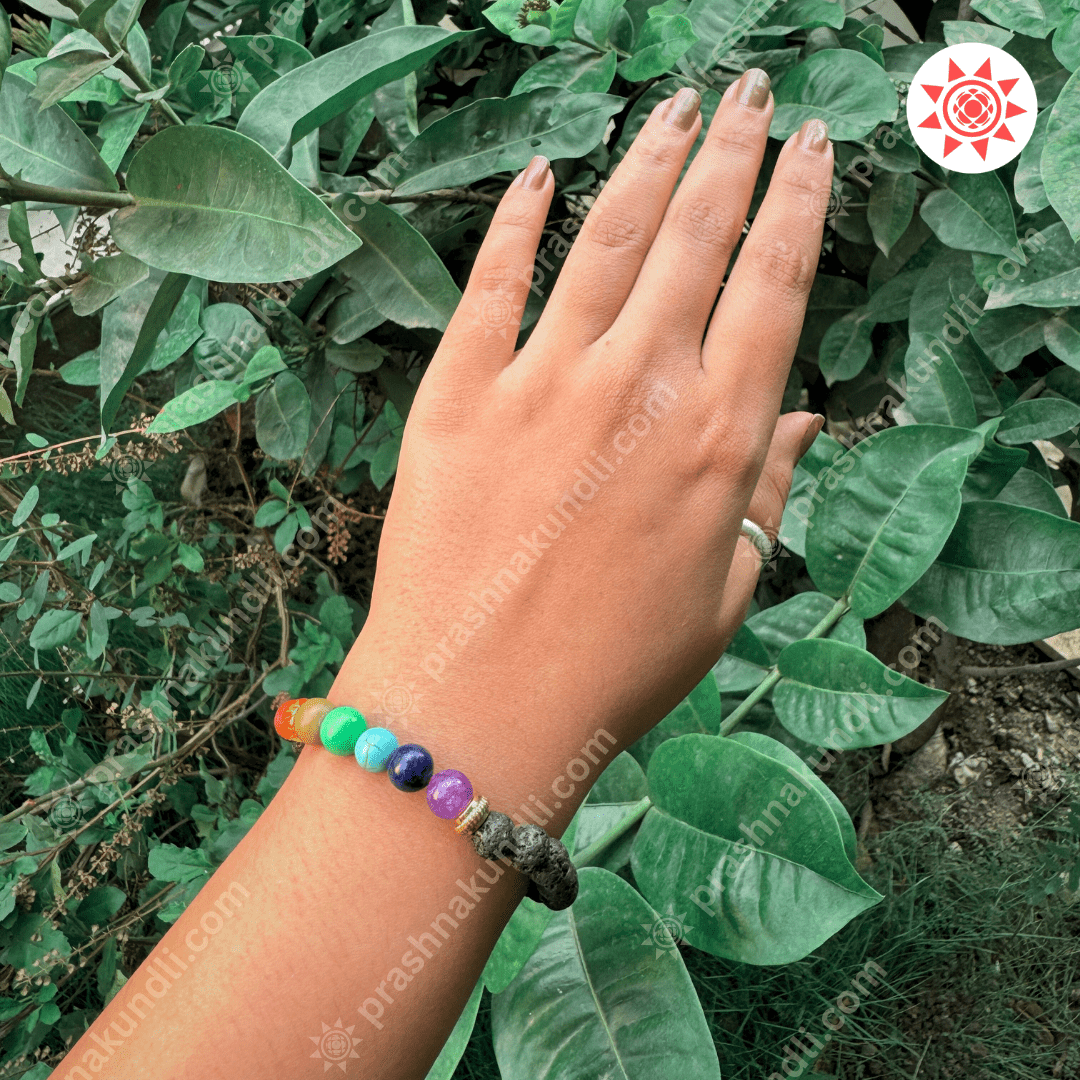 Lava 7 Chakra Bracelet by Best astrology consultation company- prashnakundli.com
