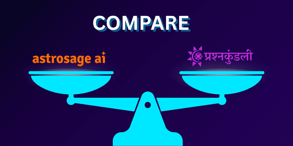 Compare Astrosage and prashna kundli