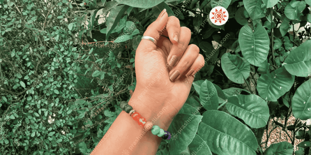 Lava 7 Chakra Bracelet for spiritual protection, emotional balance, focus and positive energy