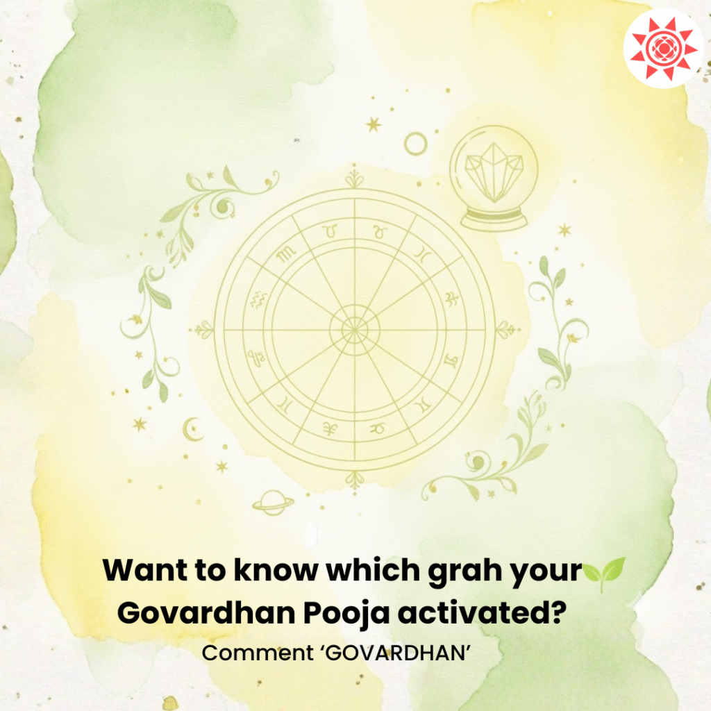 Govardhan isnt just Annakoot its a planetary alignment 👀 Subheading Every offering every parikrama heals planets inside you Best Astrology Consultion With free kundli analysis