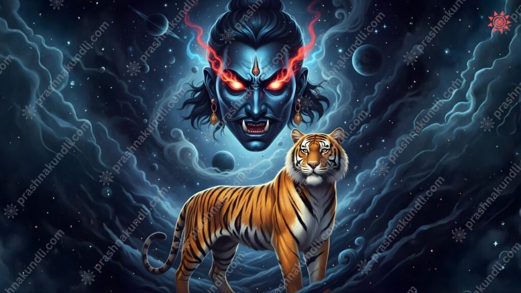 Rahu and Rahu ka Vahan Tiger