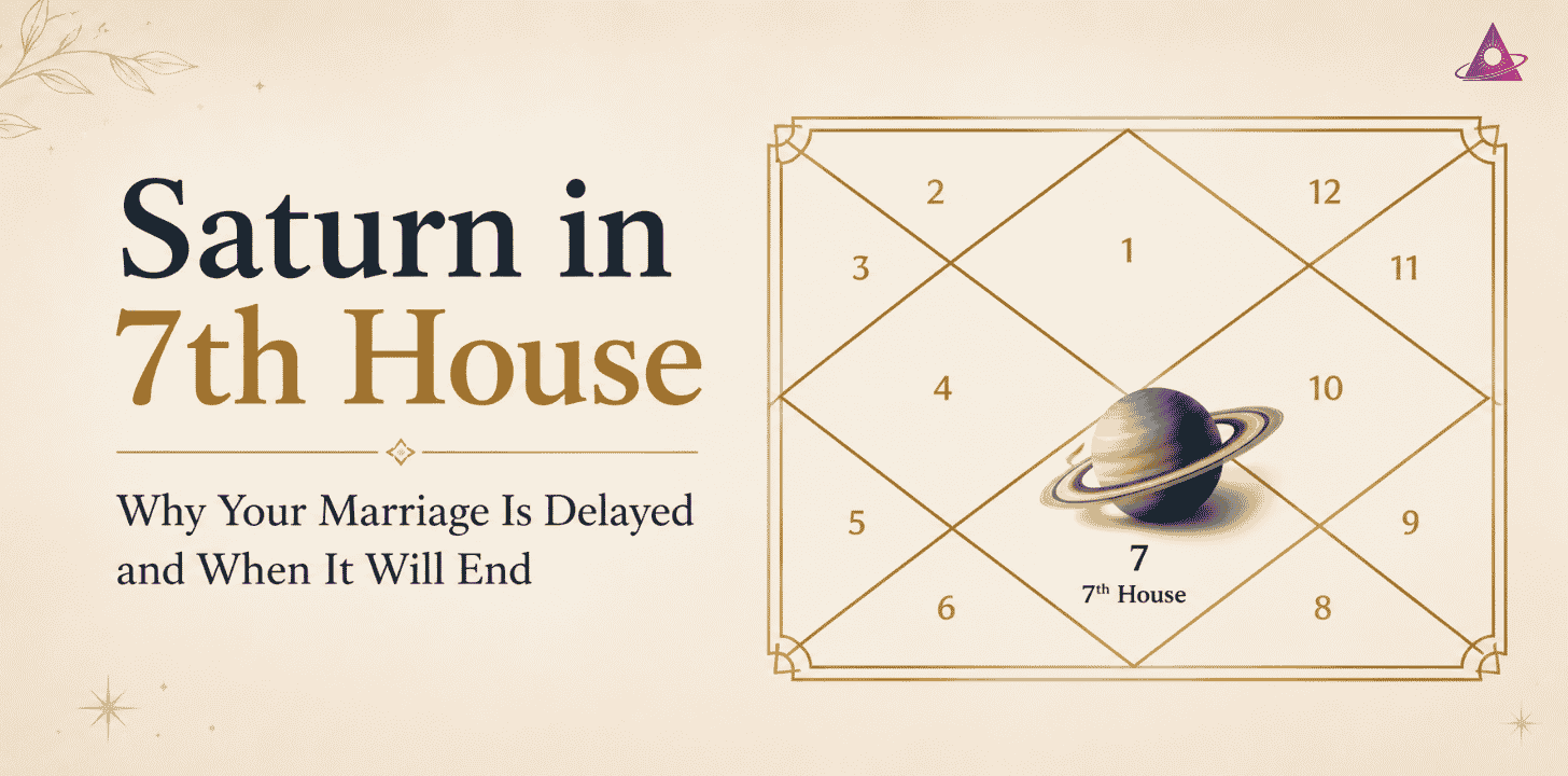Saturn in 7th House: Why Your Marriage Is Delayed and When It Will End