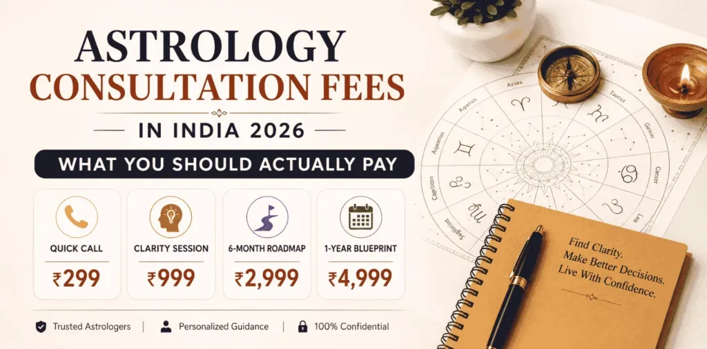 Astrology Consultation Fees in India 2026 — What You Should Actually Pay