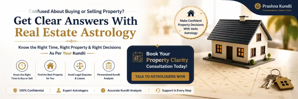 Book a Real Estate Astrology consultation for property buying and selling with personalized Vedic Kundli guidance