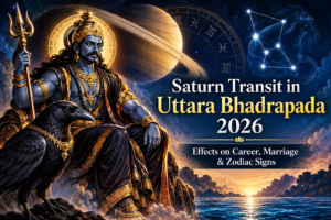 Saturn Transit in Uttara Bhadrapada 2026: Effects on Career, Marriage & Zodiac Signs